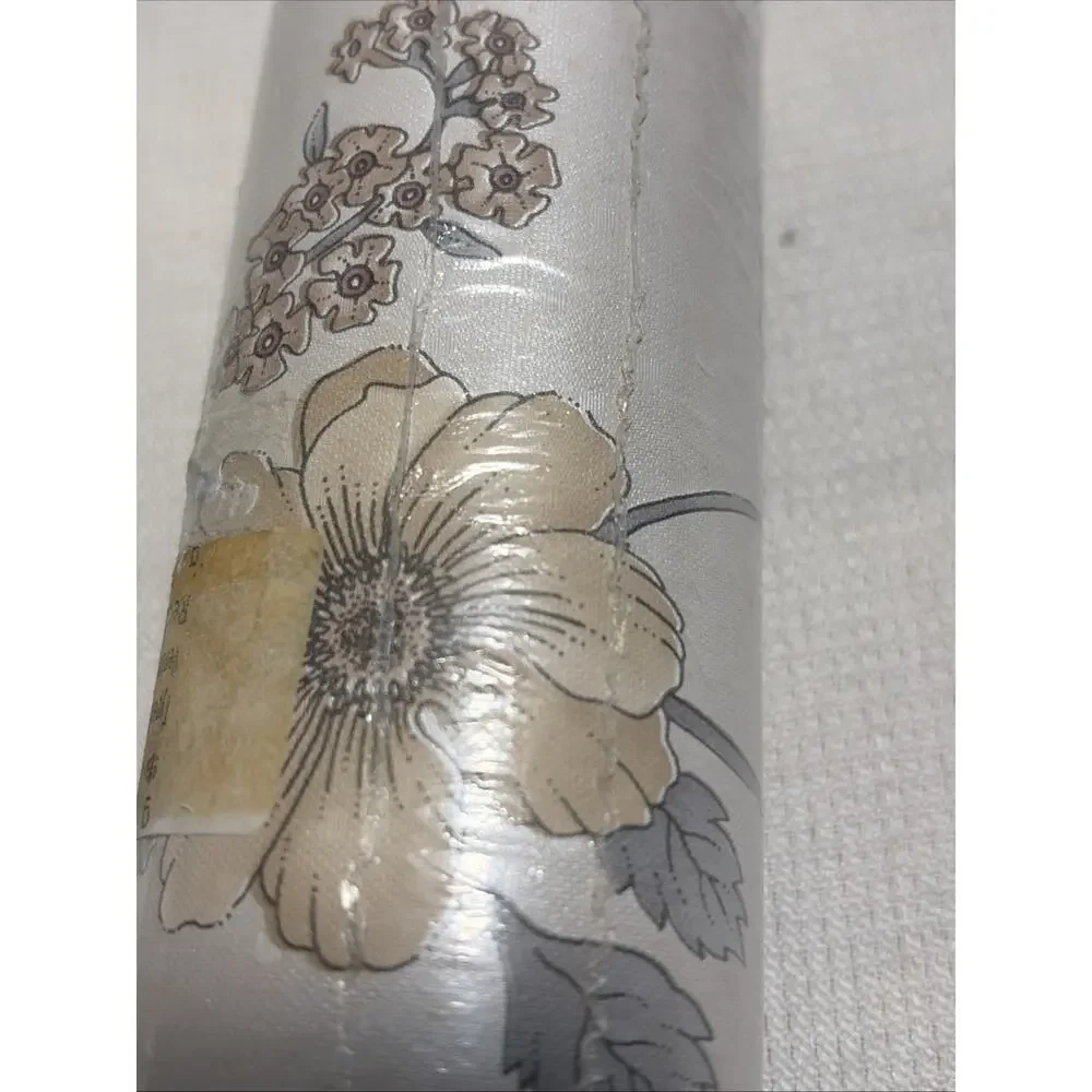Vintage Floral Wallpaper 7” Border ME243B Lot 5 TYLR Muted New Old Stock 90s